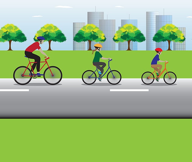 Правила дорожного движения при пересечении проезжей части на велосипедах и средствах персональной мобильности. 